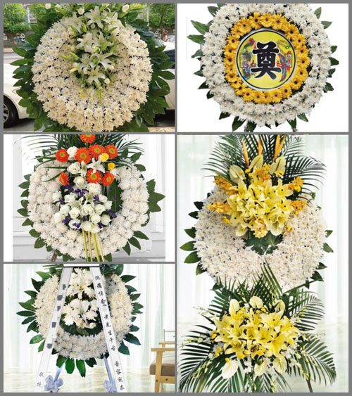 湖北黄冈市黄梅县孔垄镇蒋营村花圈速递